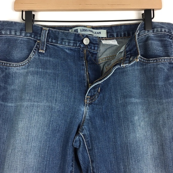 GAP Vintage Jeans Y2K 2004 Long & Lean Stretch Denim Wide Leg 10 Long Inseam - Picture 3 of 12